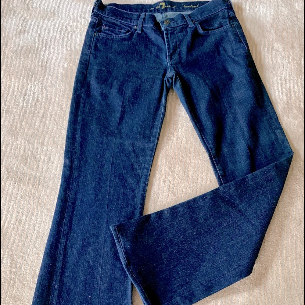 7 For All Mankind Jeans Bootcut Size 29 Dark Wash New WO Tags